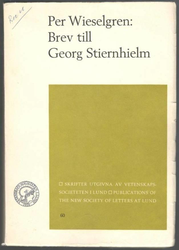Brev till Georg Stiernhielm