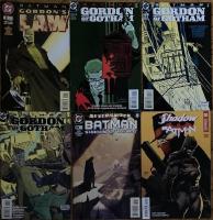 6 engelska tidningar med Batman: Gordon's Law 1 + Gordon of Gotham 1, 3, 4 + Shadow of the Bat 79 + The Shadow/Batman 1