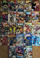 19 tidningar med X-men: X-Factor 42, 81, 123 + The Uncanny X-Men 326-327, 336, 339 + X-Man 23, 31-32, 47 + X-Men Adventures 1.10, 2.5, 3.3 + Professor