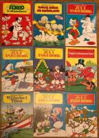 9 nr av Walt Disney's klassiker: Pongo och de 101 dalmatinerna, Kalle Anka på Grönland, Jul i Ankeborg 1977, Jul i Ankeborg 1978, Jul i Ankeborg 1979,