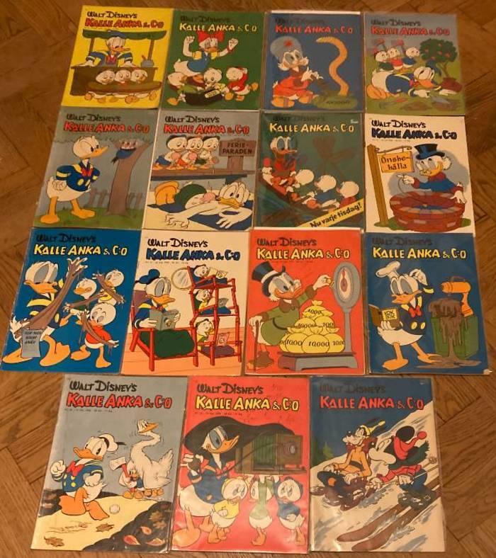 Kalle Anka & C:o 3-4, 10-18, 21, 23, 26/1958