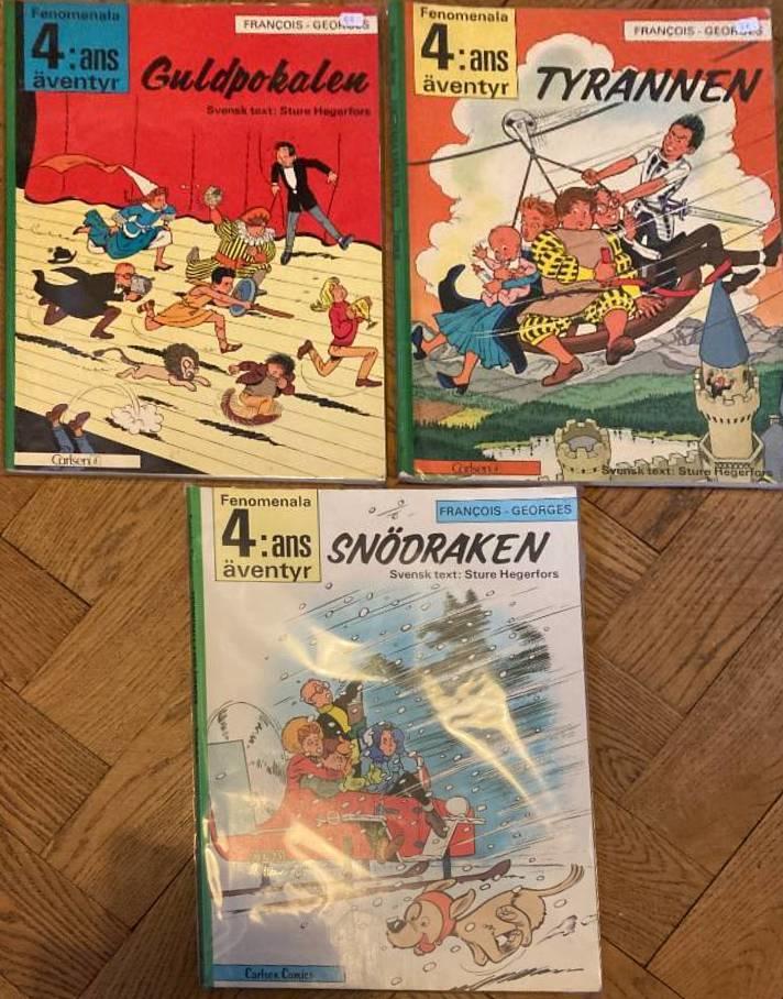 Fenomenala 4:ans äventyr 6-8: Guldpokalen, Tyrannen, Snödraken