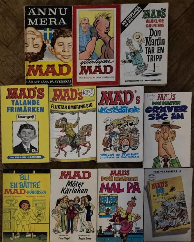 Tio Mad pocket (2, 3, 5, 44, 54, 57, 58, 60, 66) + Mad-klassiker 2