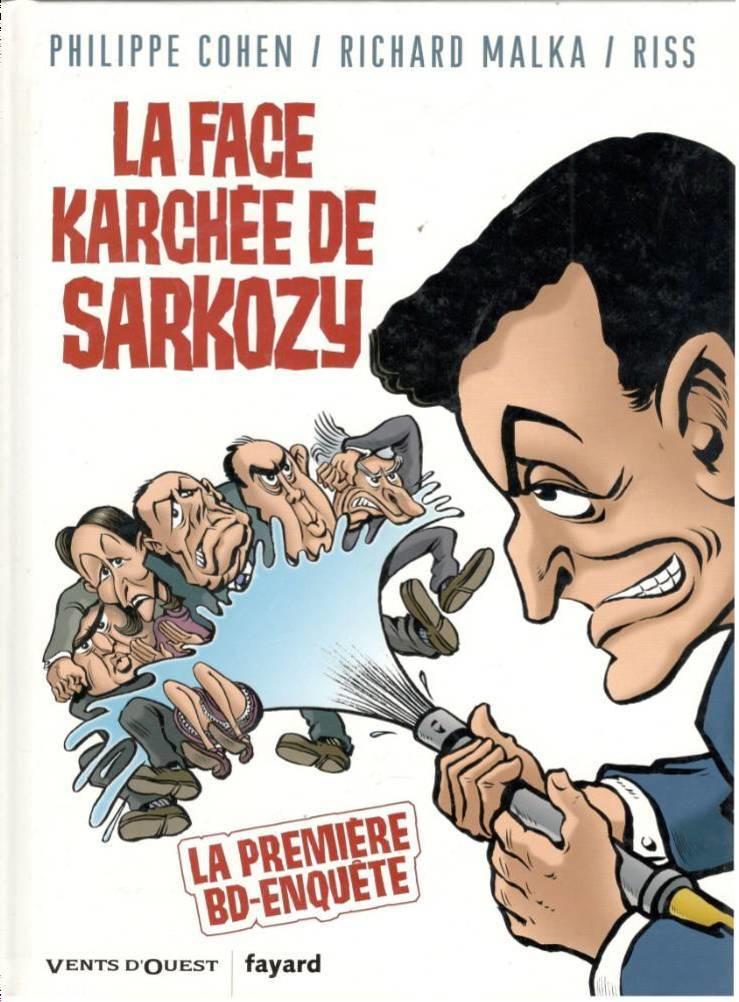 La face karchée de Sarkozy