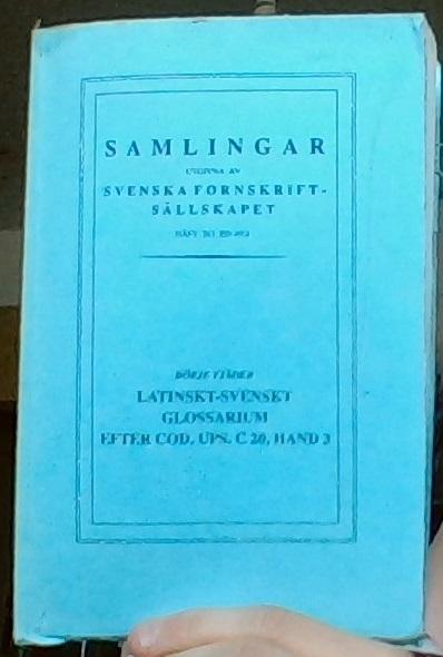 Latinskt-svenskt glossarium efter Cod. Ups. C 20, Hand 3
