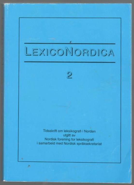 LexicoNordica 2-1995