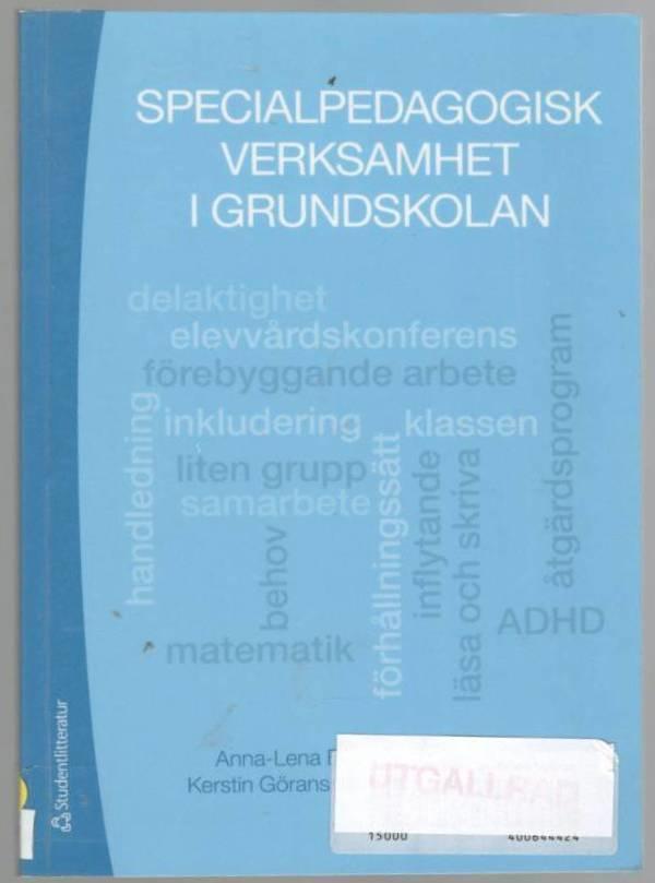 Specialpedagogisk verksamhet i grundskolan