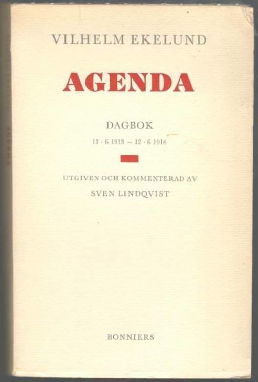 Agenda. Dagbok 13.6.1913 - 12.6.1914.