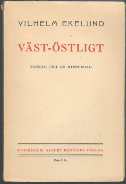 Väst-östligt. Tankar till en minnesdag