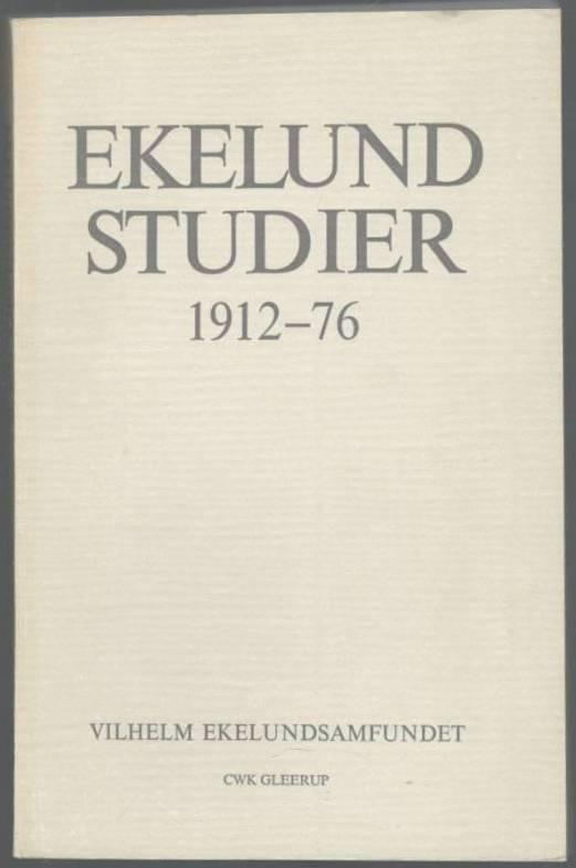Ekelundstudier 1912-76