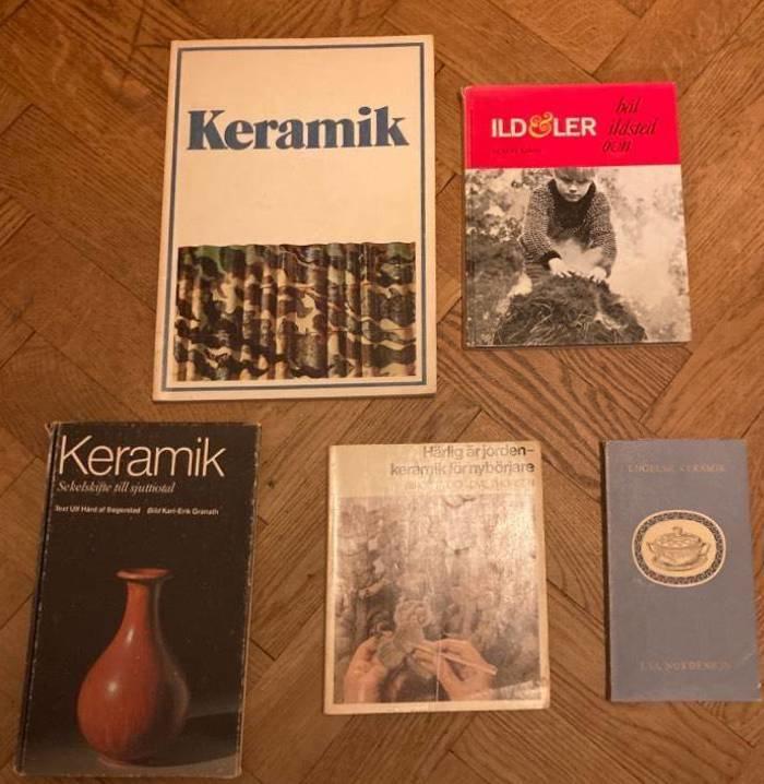 Fem böcker om keramik