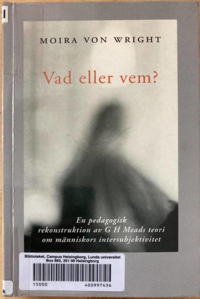 Vad eller vem? En pedagogisk rekonstruktion av G. H. Meads teori om människors intersubjektivitet