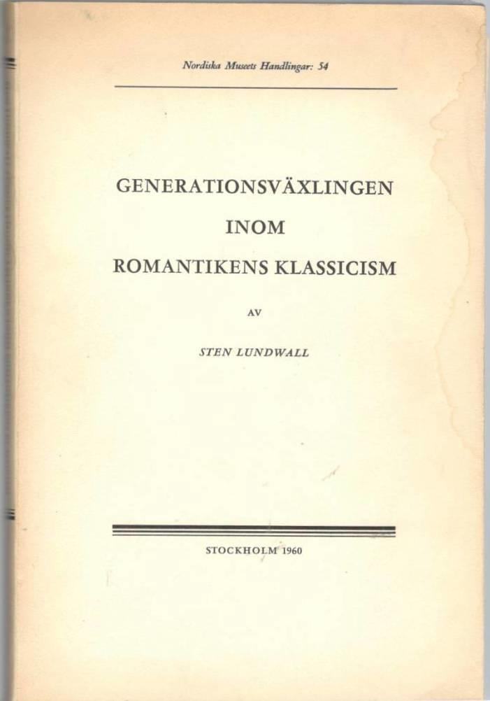 Generationsväxlingen inom romantikens klassicism