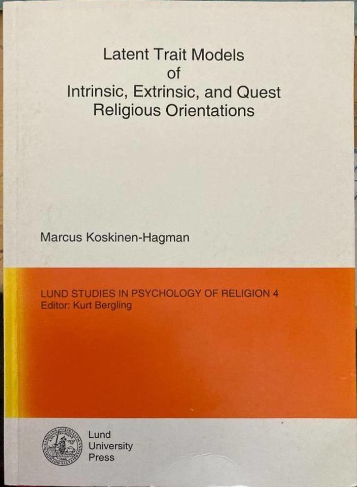 Latent trait models of intrinsic, extrinsic, and quest religious orientations