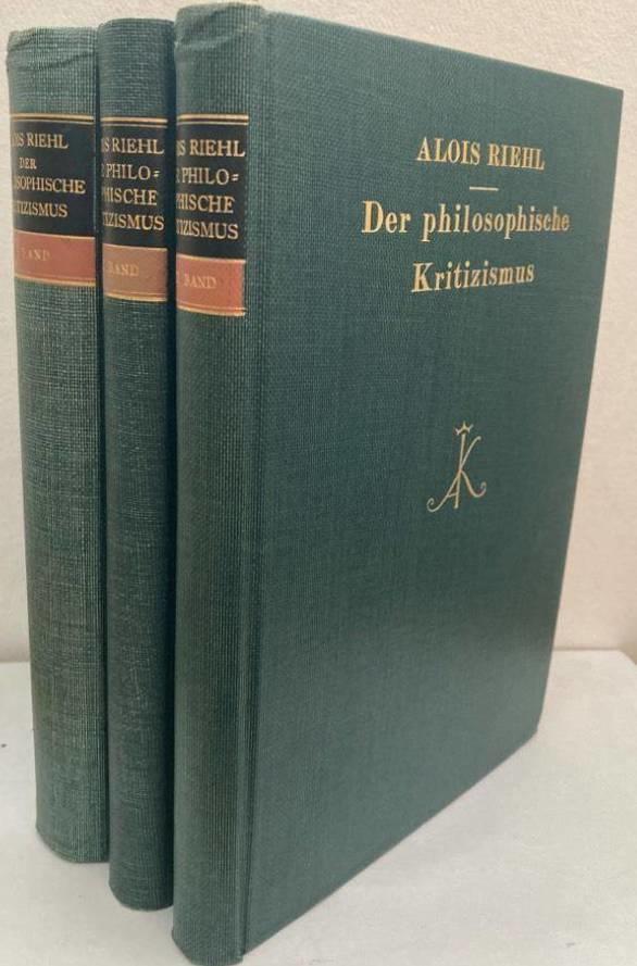Der philosophische Kritizismus. Geschichte und System. I-III