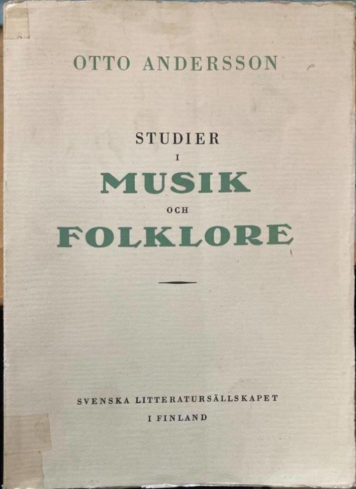 Studier i musik och folklore (1)