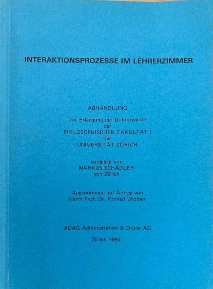 Interaktionsprozesse im Lehrerzimmer