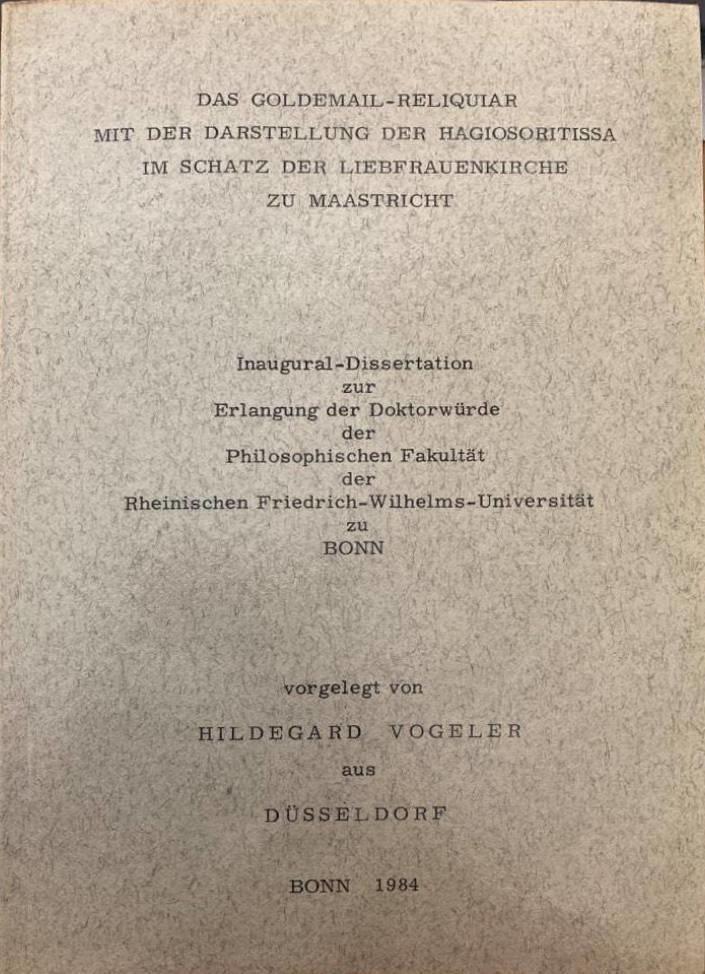 Das Goldemail-Reliquiar mit der Darstellung der Hagiosoritissa im Schatz der Liebfrauenkirche zu Maastricht