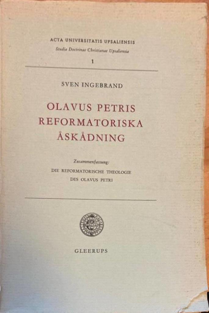 Olavus Petris reformatoriska åskådning