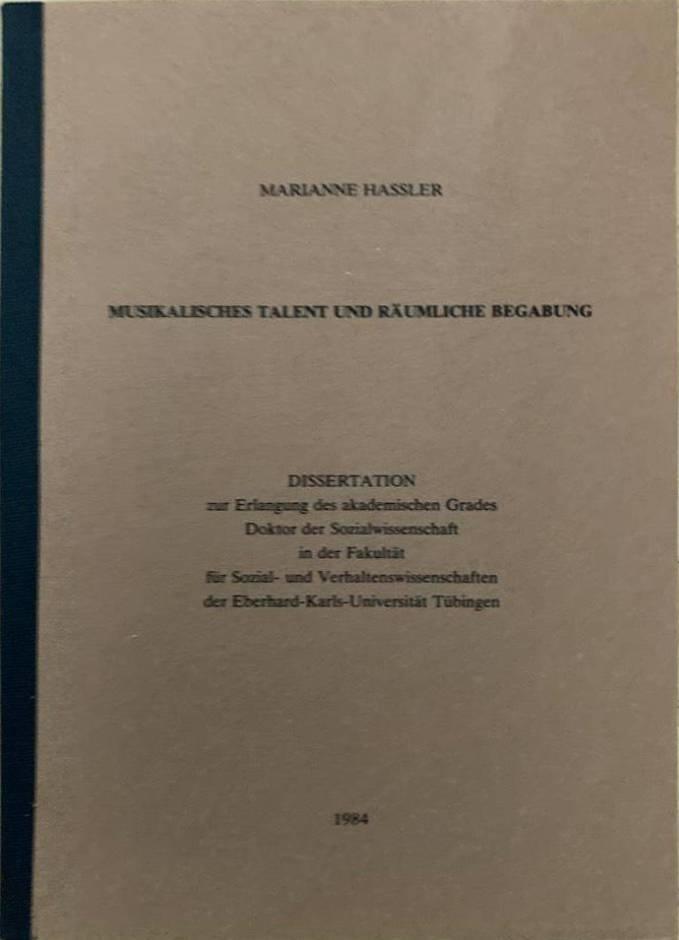 Musikalisches Talent und räumliche Begabung