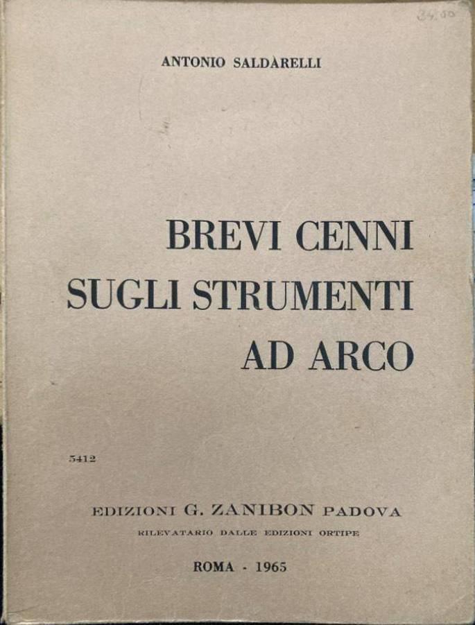 Brevi cenni sugli strumenti ad arco