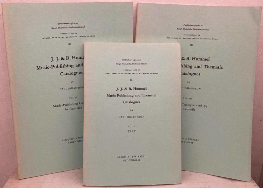 J. J. & B. Hummel. Music-Publishing and Thematic Catalogues I-III