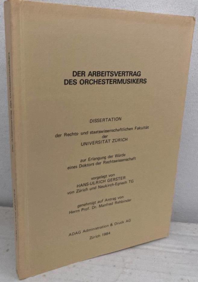 Der Arbeitsvertrag des Orkestermusikers