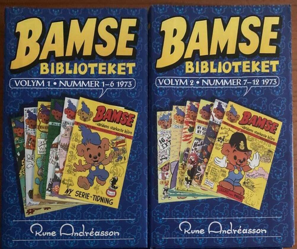 Bamsebiblioteket. Volym 1-2. Nummer 1-12 1973