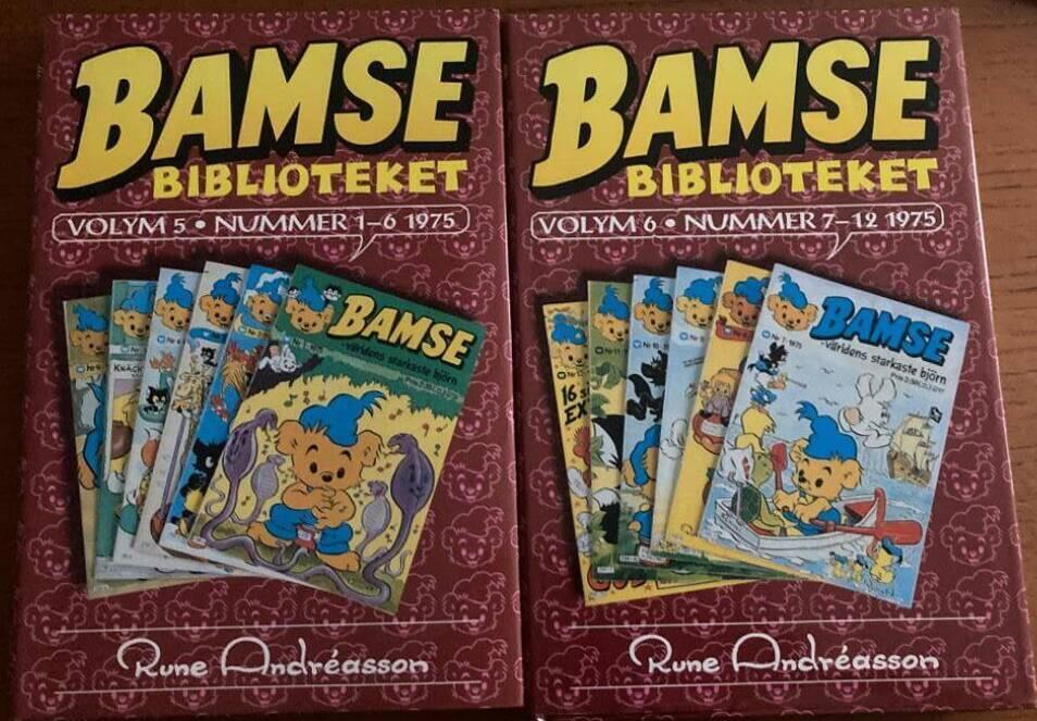 Bamsebiblioteket. Volym 5-6. Nummer 1-12 1975