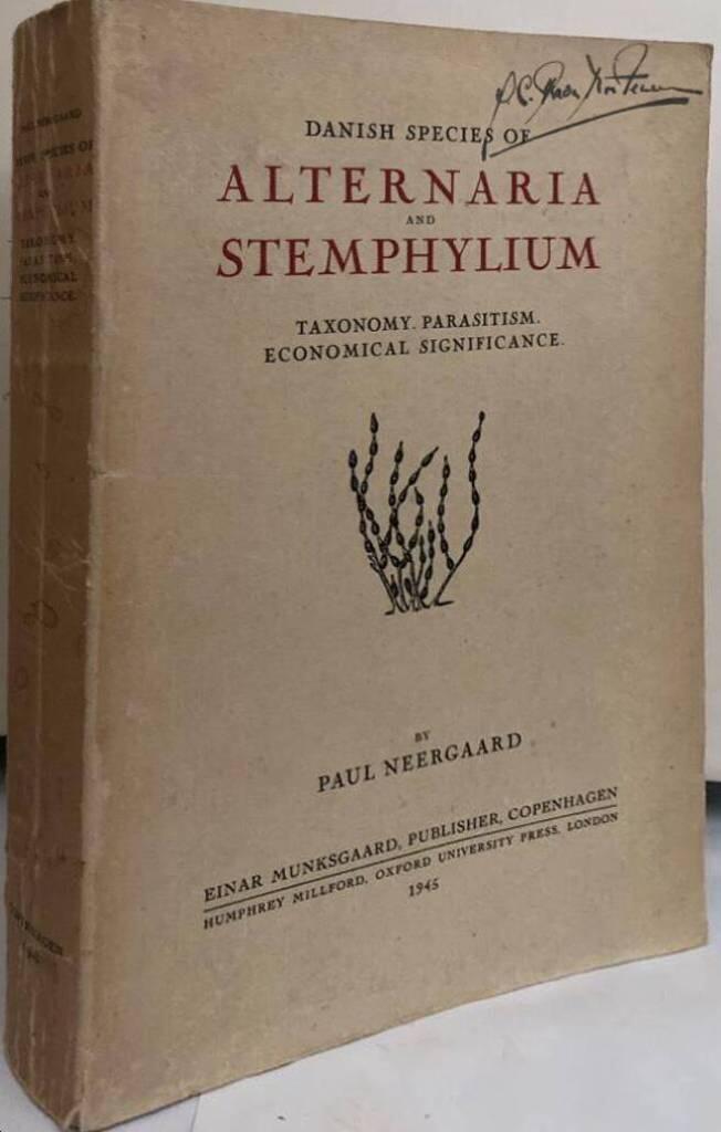 Danish species of Alternaria and Stemphylium. Taxonomy, parasitism, economicla, significance