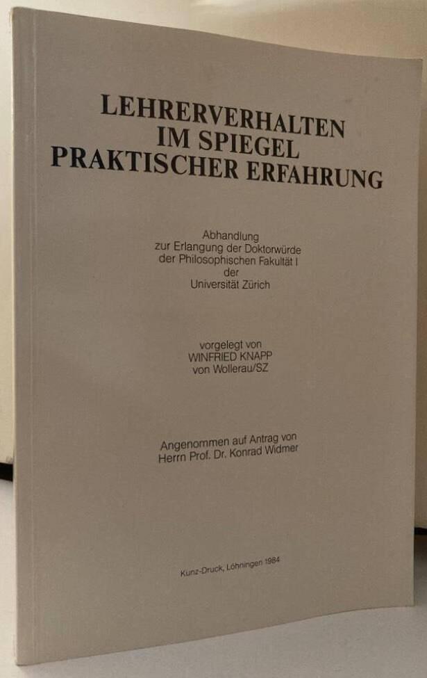 Lehrerverhalten im Spiegel praktischer Erfahrung