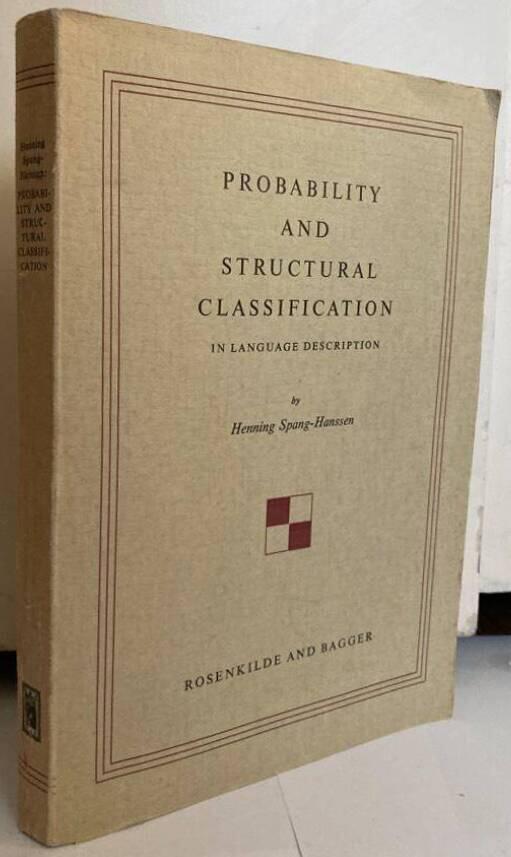 Probability and Structural Classification in Language Description
