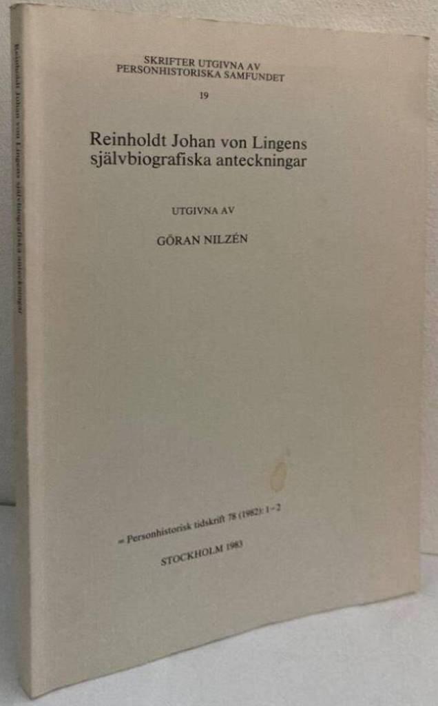Reinholdt Johan von Lingens självbiografiska anteckningar