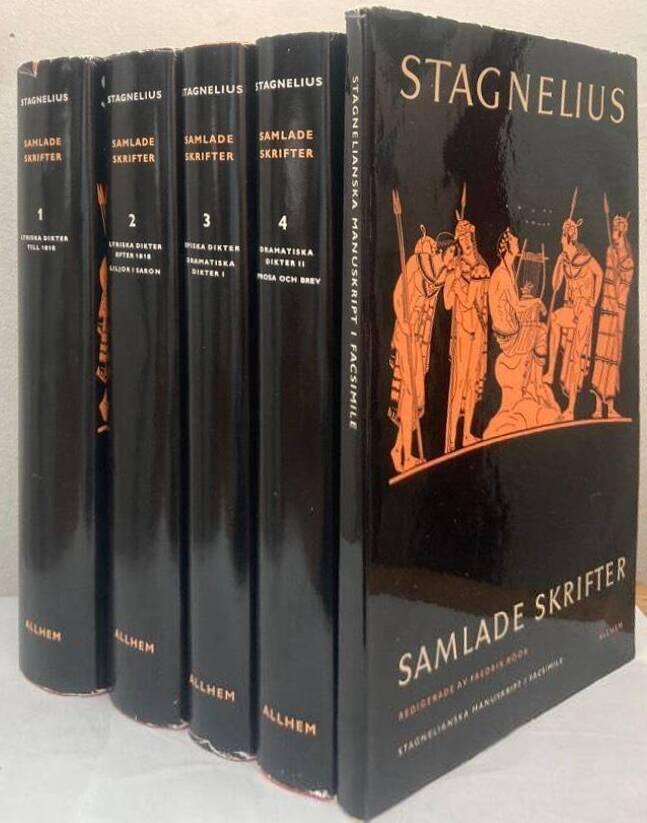 Samlade skrifter I-IV + Stagnelianska manuskript i facsimile