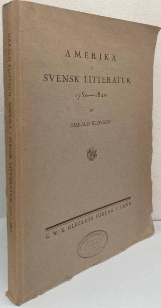 Amerika i svensk litteratur 1750-1820