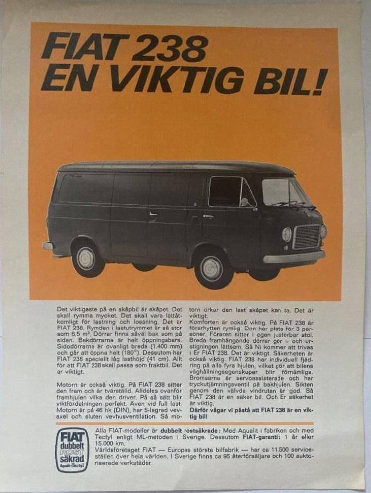 Fiat 238. En viktig bil!