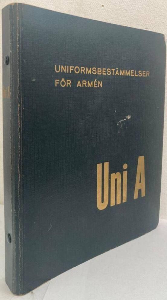 Uni A. Uniformsbestämmelser för armén