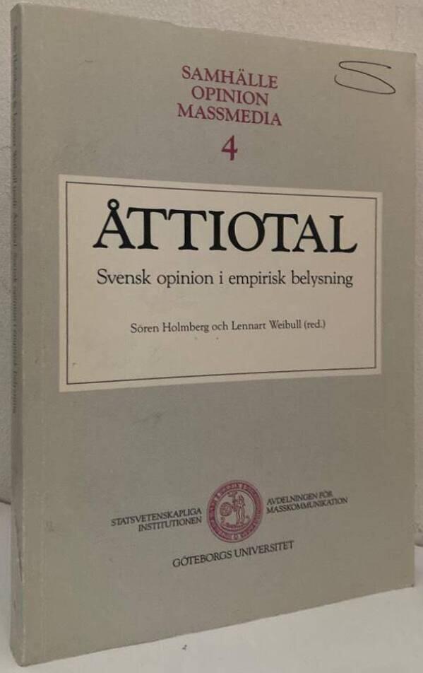 Åttiotal. Svensk opinion i empirisk belysning