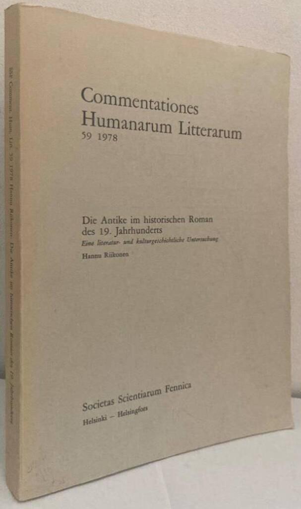 Die Antike im historischen Roman des 19. Jahrhunderts. Eine literatur- und kulturgeschichtliche Untersuchung