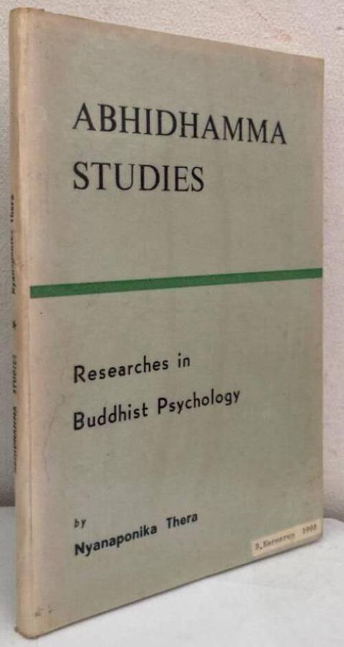Abhidhamma Studies. Research in Buddhist Psychology