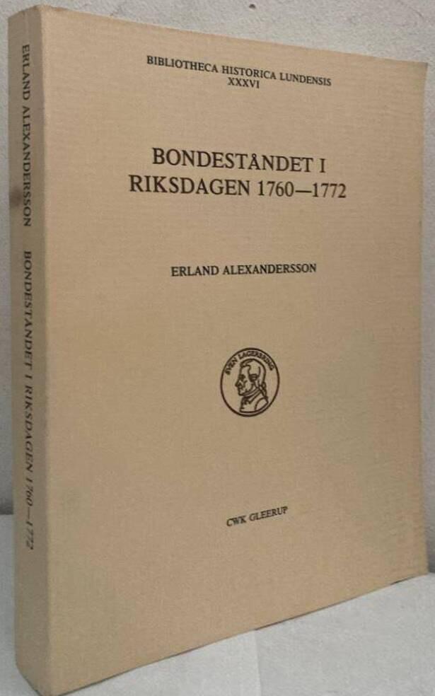 Bondeståndet i riksdagen 1760-1772