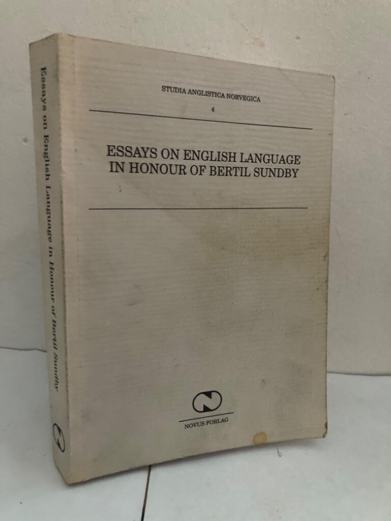 Essays on English Language in Honour of Bertil Sundby