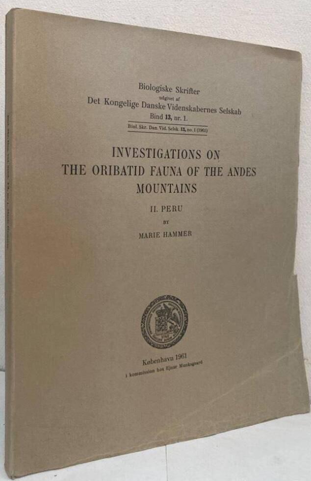Investigations on the oribatid fauna of the Andes Mountains. II. Peru