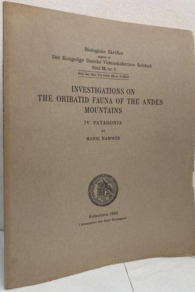 Investigations on the oribatid fauna of the Andes Mountains. IV. Patagonia