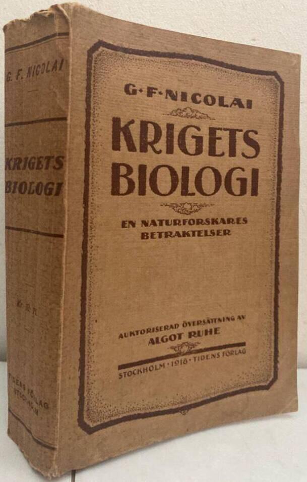 Krigets biologi. En naturforskares betraktelser