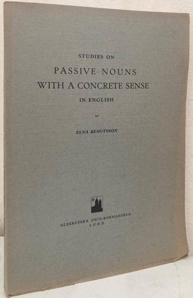Studies on Passive Nouns with a Concrete Sense in English