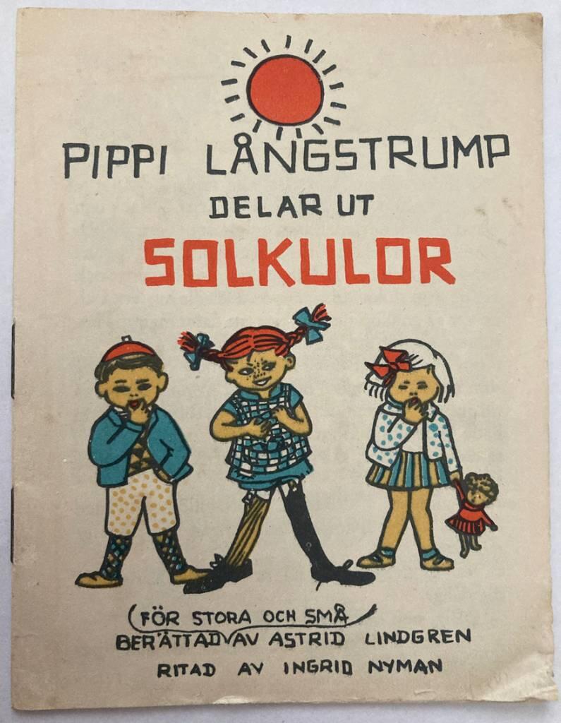 Pippi Långstrump delar ut solkulor