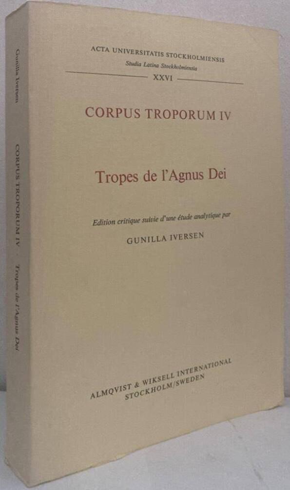 Corpus Troporum IV. Tropes de l'Agnus Dei