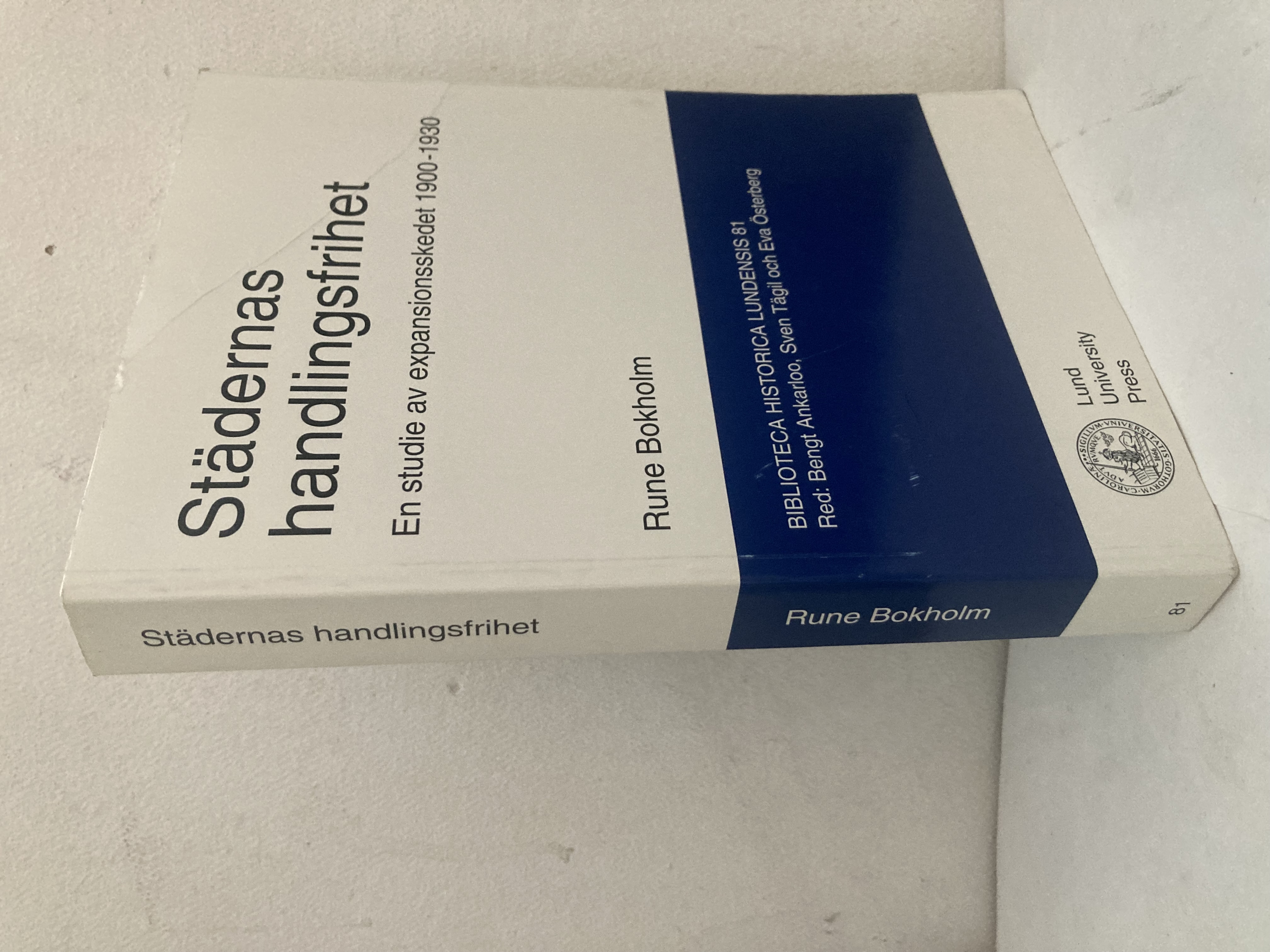 Städernas handlingsfrihet. En studie av expansionsskedet 1900-1930