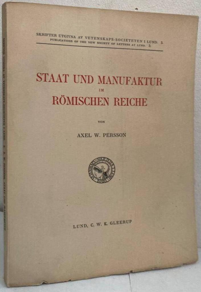 Staat und Manufaktur im Römischen Reiche